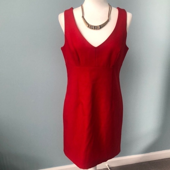 BCBG Red Cocktail Dress Size 10 - Picture 1 of 12